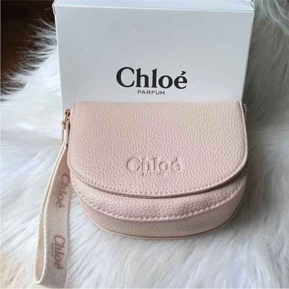 Chloe Handbags - Chloe Parfum Blush Pink Wristlet/Cosmetic Pouch